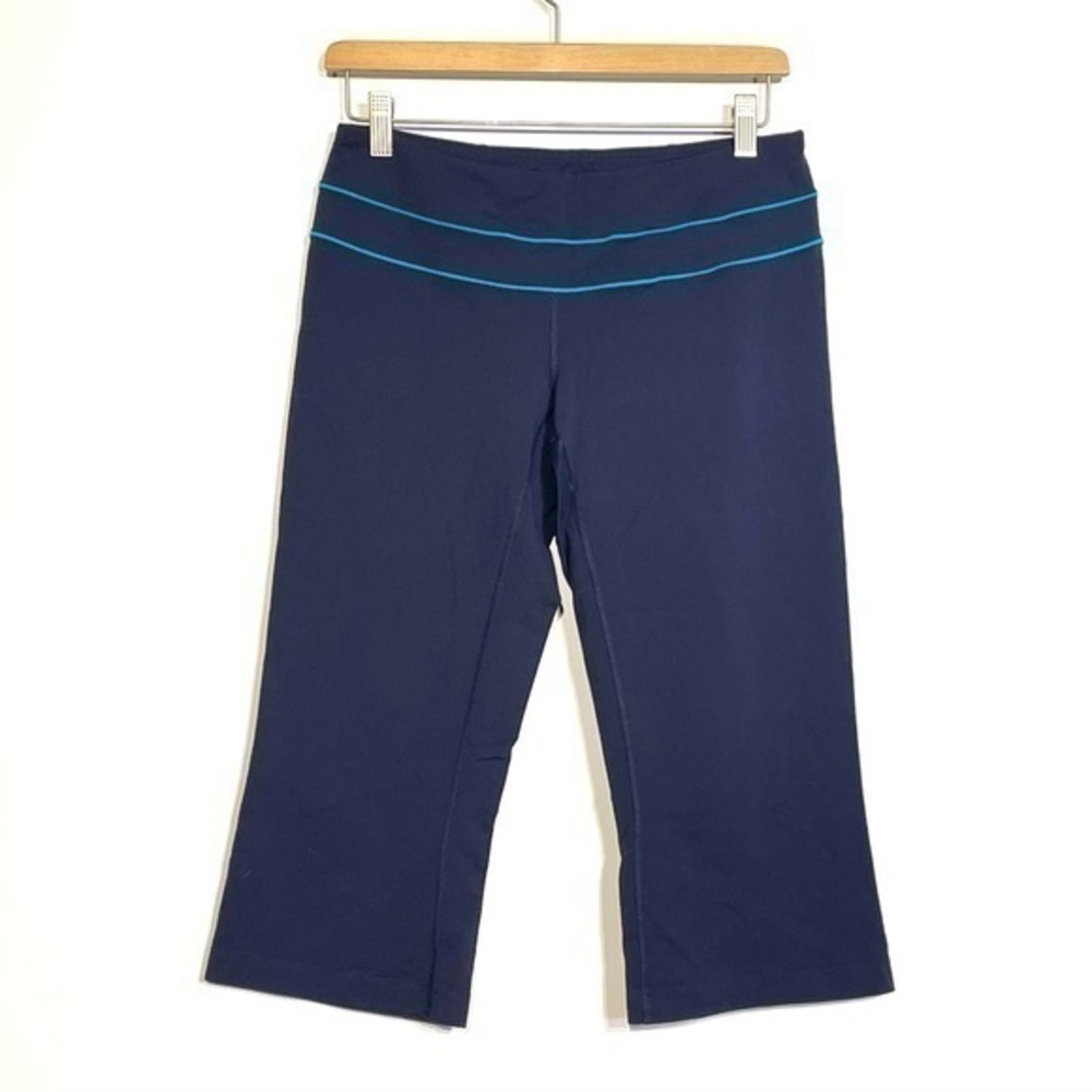 Lucy Cropped Legging Medium Lucy Capri Legging Summer Athletic Yoga Pants Blue
